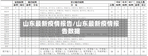 山东最新疫情报告/山东最新疫情报告数据-第2张图片
