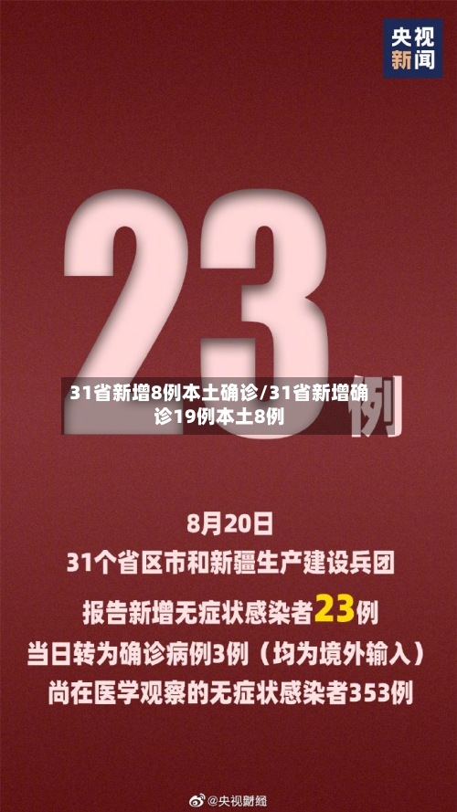 31省新增8例本土确诊/31省新增确诊19例本土8例-第2张图片