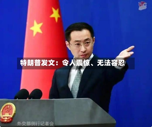 特朗普发文：令人震惊、无法容忍