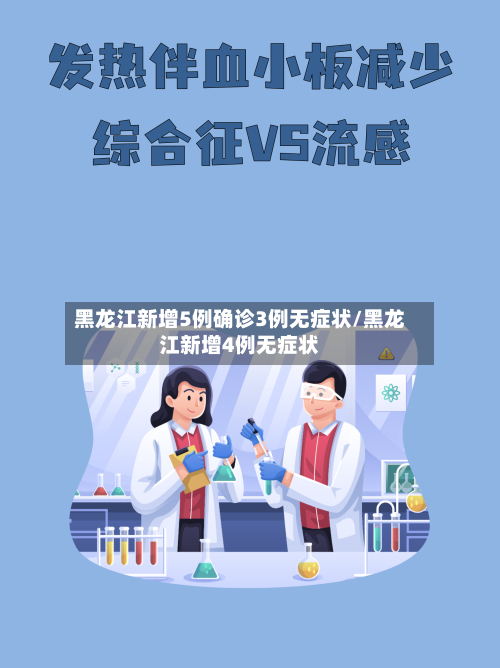 黑龙江新增5例确诊3例无症状/黑龙江新增4例无症状