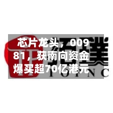 芯片龙头，00981	，获南向资金爆买超70亿港元-第2张图片
