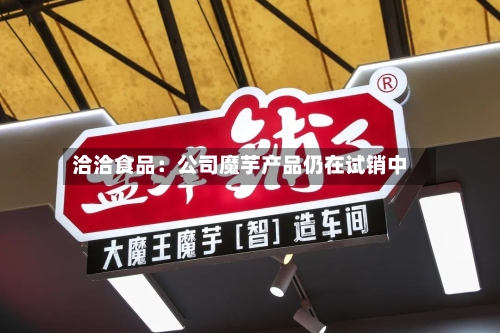 洽洽食品：公司魔芋产品仍在试销中