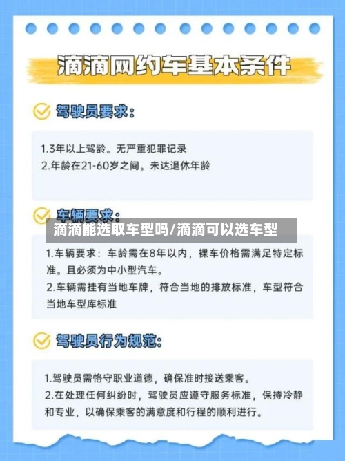 滴滴能选取车型吗/滴滴可以选车型
